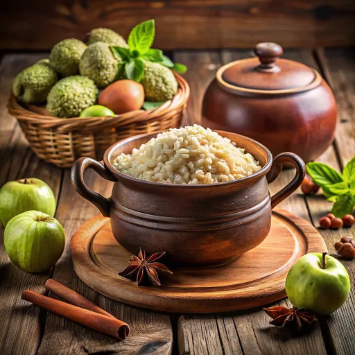 सीताफल और ब्राउन राइस सलाद